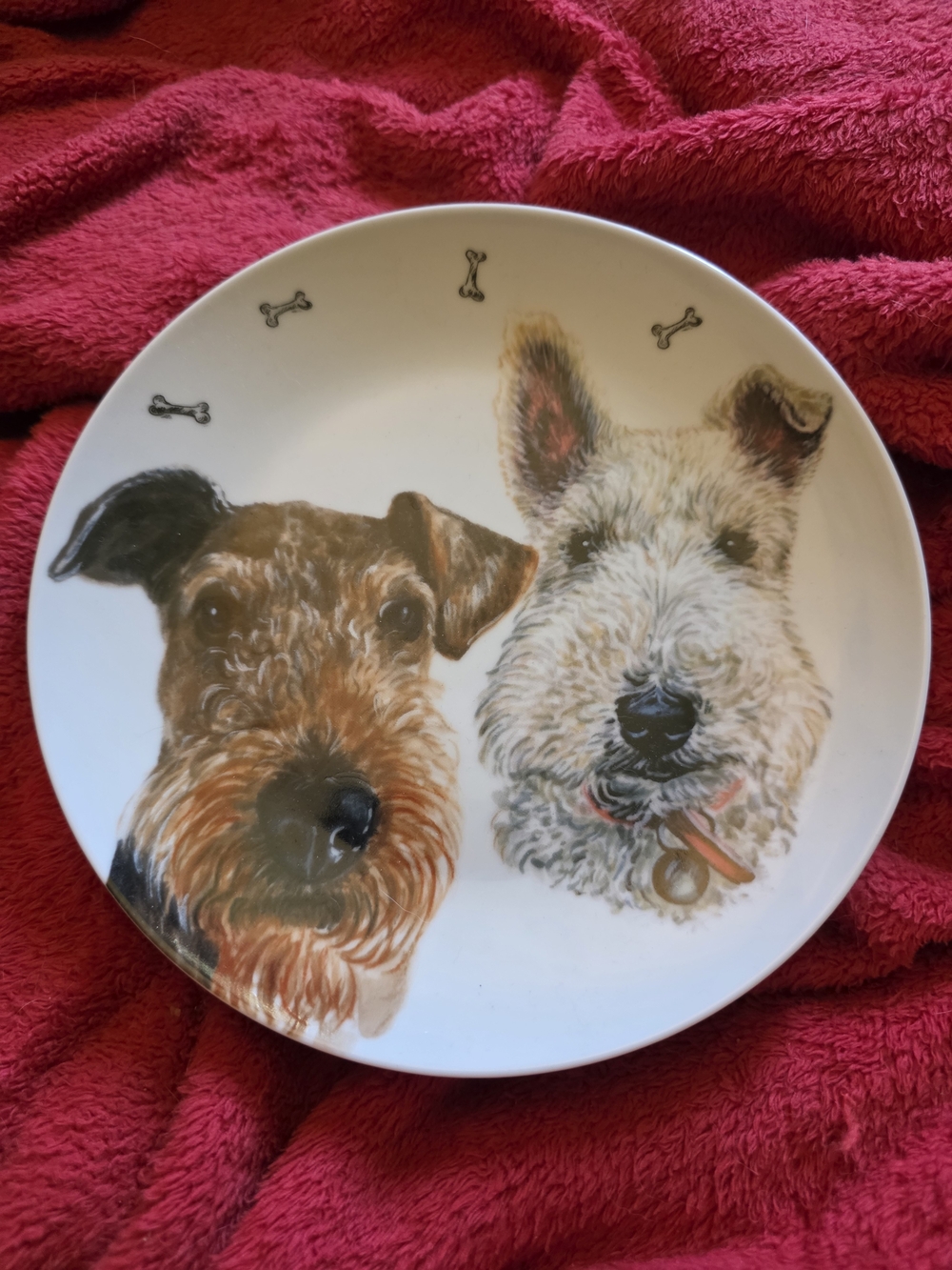 Decorative Dog Porcelain Plates